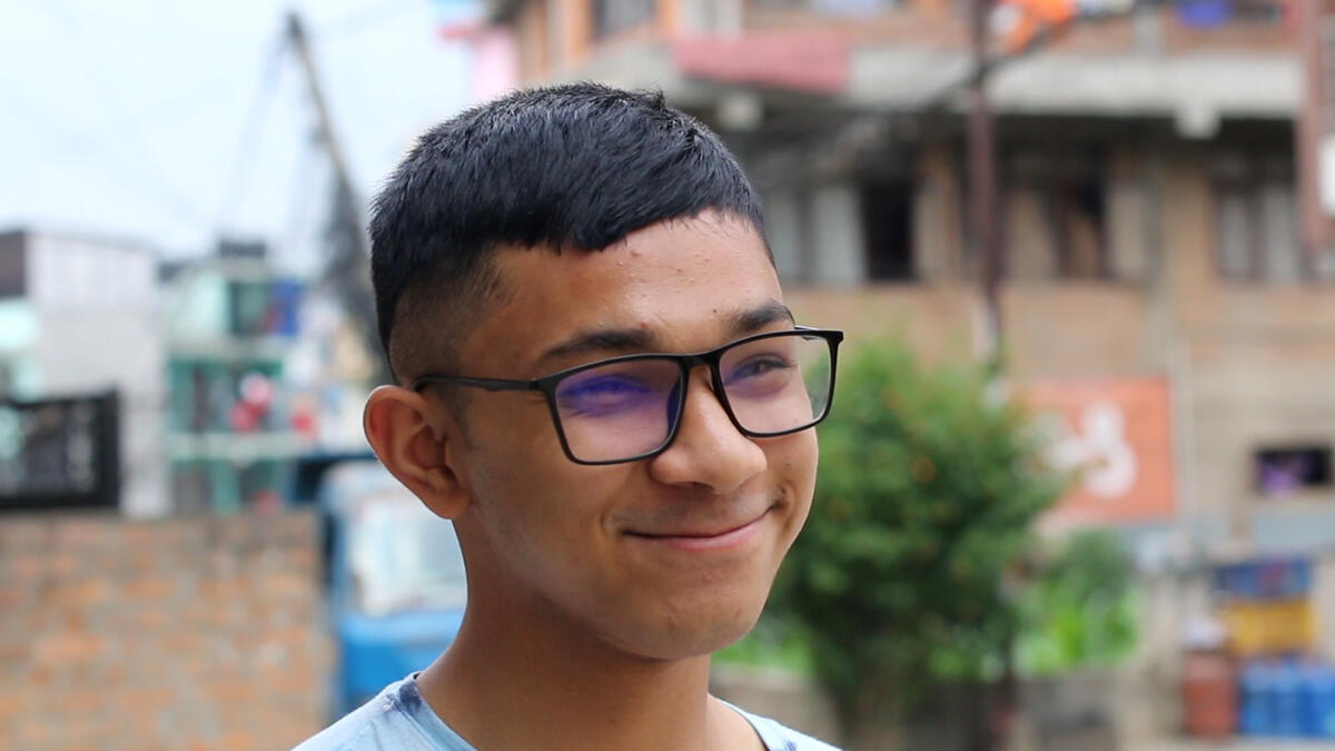 Headshot of 17-year-old Rahul from Nepal